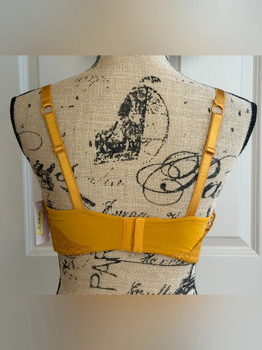 703: Auden Mustard Yellow Plunge T-Shirt Bra - 36DD